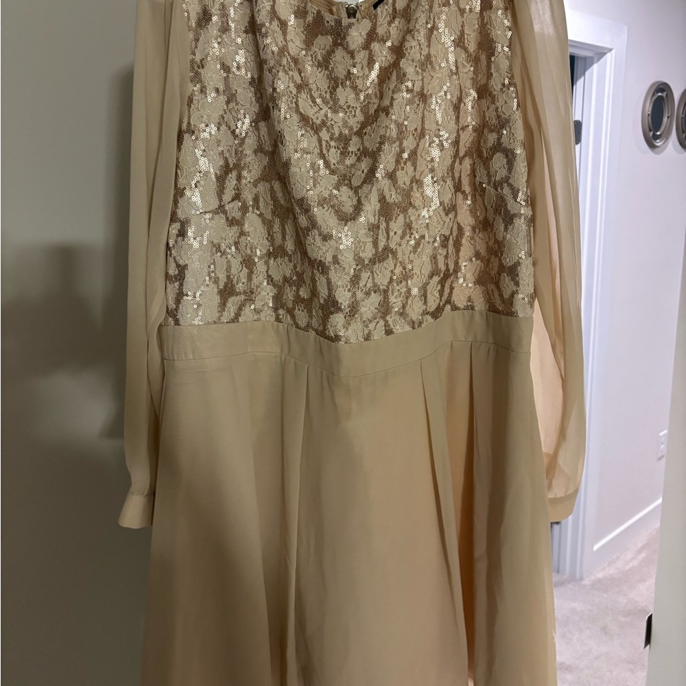 Little Mistress Gold Sequin Dress
